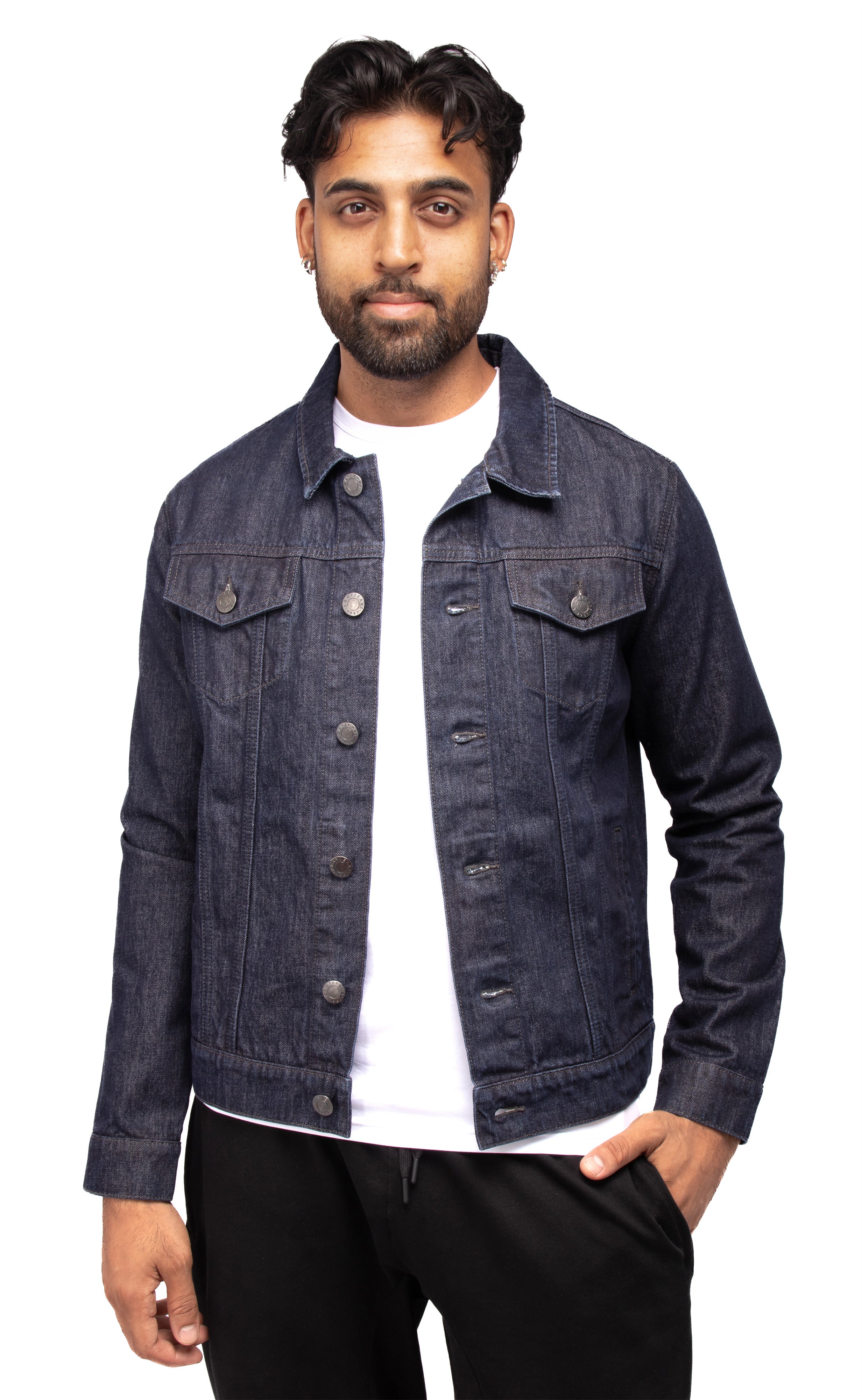 Mens Denim Jacket Stand Collar Retro Washed Denim Jeans Zip Up Motorcycle  Jacket Pockets Casual Coats Outerwear - Walmart.com